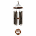Carillon éolien 85 cm en métal et bois brun style rustique décoratif