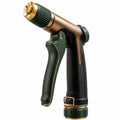 Pistolet d'arrosage 20 cm en plastique vert et noir avec jet réglable