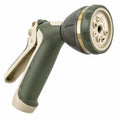 Pistolet d'arrosage 20 x 14 cm en plastique vert multijets pour jardin